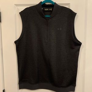 Under Armour XL Gray Blue Quarter-zip Vest